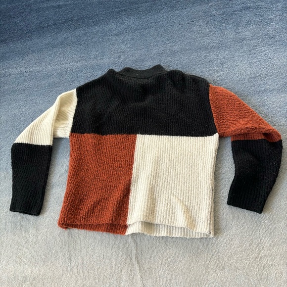 Abound Color Block Mock Neck Sweater - Picture 2 of 3